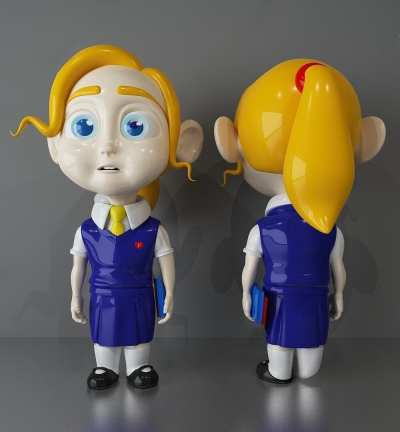 现代风格玩具人偶3D模型下载